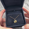 Vintage Swiss 14k Yellow Gold Adorable Articulating Log Cabin Charm / Pendant