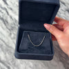 Vintage Italian Platinum .8mm Sparkling Box Chain - Video showing the piece