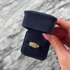 Vintage 14k Yellow Gold Diamond Open Swooping Ring - Video showing the piece