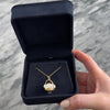 Vintage Heavy 14k Yellow Gold Pearl Delightful Berry Basket Charm / Pendant - Video showing the piece