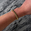 Vintage Italian 14k Yellow Gold Gadrooned Style Statement Bracelet - Video showing the piece