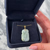 Vintage Large 14k Yellow Gold 28ct Jade Playful Flowering Aubergines Pendant - Video showing the piece