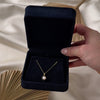 Vintage 14k Yellow Gold Lustrous Pearl Sapphire Pendant - Video showing the piece