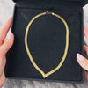 Vintage Italian 14k Yellow Gold Fantastic Mesh Chevron Necklace - Video showing the piece