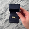 Vintage Austrian 14k Yellow Gold Bold Textured Squared Band Ring - Video showing the piece