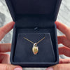 Vintage Italian 18k Yellow & White Gold Diamond Sculptural Loop Pendant - Video showing the piece