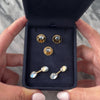 Antique Larter & Sons 14k Yellow Gold & Platinum 10.41cttw Moonstone Mesmerizing Cabochon Set Cufflinks - Video showing the piece