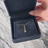 Antique 14k Yellow & White Gold Synthetic Sapphire Pearl Leaf Charm,/Pendant - Video showing the piece