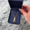 Vintage 14k Yellow Gold 3.09ct Imperial Topaz Diamond Fantastic Glittering Drop Necklace - Video showing the piece