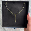 Antique 14k Yellow Gold Elongated Link Charm Clip Necklace - Video showing the piece