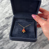 Vintage Small 14k Yellow Gold Whimsical Red Enamel Mushroom Charm / Pendant - Video showing the piece