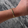 Vintage Italian 18k Yellow Gold Flat Braided Chain Bracelet - Video showing the piece