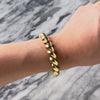 Vintage Italian Heavy 14k Yellow Gold Sleek San Marco Chain Bracelet  - Video showing the piece