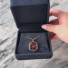 Vintage Large 14k Yellow Gold 13.22ct Pink Tourmaline Hexagonal Slice Pendant - Video showing the piece