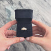 Vintage 14k White Gold .59cttw Diamond Pearl Soft Luster With Bright Shoulders Ring - Video showing the piece
