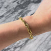 Vintage Italian 18k Yellow Gold Spiraling Textured Cable Link Bracelet - Video showing the piece