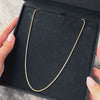 Vintage Substantial 14k Yellow Gold 2mm Squared Snake Chain - Video showing the piece