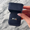 Vintage 14k Yellow Gold 1.08cttw Blue Sapphire East-West Bezel Ring - Video showing the piece
