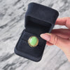 Vintage 14k Yellow Gold 10.75ct Green Jade Openwork Bezel Ring - Video showing the piece