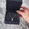 Vintage 14k White Gold 1.25ct Aquamarine Diamond Dainty Flashing Pendant - Video showing the piece