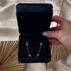 Vintage 18k Yellow Gold 1.69cttw Diamond Slivers of Light Station Necklace - Video showing the piece