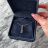 Vintage 14k Yellow Gold Citrine Amethyst Green Tourmaline Aquamarine Garnet Graduated Rainbow Ladder Pendant - Video showing the piece