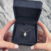 Vintage 14k Yellow Gold .5ct Opal Blue Sapphire Accented Cabochon Pendant