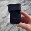 Vintage 14k Yellow Gold Emerald Diamond Quintessential Quintet Line Ring - Video showing the piece