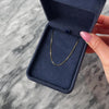 Vintage Lightweight 14k Yellow Gold .6mm Delicate Box Chain - Video showing the piece