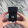 Vintage 14k White Gold 3.25ct Black Diamond .61cttw Light Yellow Diamond Striking Flashing Trio Ring - Video showing the piece