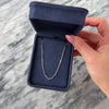 Vintage 10k White Gold .9mm (Bar Link), 1mm (Round Link) Sleek Alternating Bar Round Link Clip Clasp Chain - Video showing the piece
