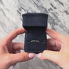 Vintage 18k White Gold Diamond Dainty Milgrain Detail Band Ring - Video showing the piece