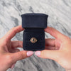 Vintage 14k Yellow Gold 1.46cttw Garnet Deep Crimson Halo Ring - Video showing the piece