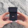 Vintage 14k Yellow Gold .81cttw Pink Garnet Diamond Bright Oval Duo Ring - Video showing the piece