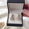 Impressive Antique 14K Yellow & W Gold 2.81Cttw Old Mine Diamond Heart Earrings - Video showing the piece