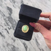 Vintage Large 14k Yellow Gold 6.8ct Jade Chic Textured Cocktail Ring - Video showing the piece