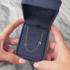 Estate 14k Yellow Gold Funky Open Disc Adjustable Necklace - Video showing the piece