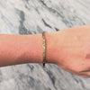 Antique Victorian 14k Rosy Yellow Gold Incredible Scrolling Floral Engraved Bangle Bracelet - Video showing the piece