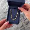 Vintage 18k Yellow Gold Beautiful Open Oval Link Necklace - Video showing the piece