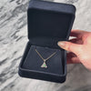 Vintage 14k Yellow & White Gold Emerald Diamond Knotted Triquetra Pendant - Video showing the piece