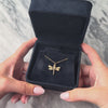 Vintage 14k Yellow Gold Whimsical Dragonfly Charm / Pendant - Video showing the piece