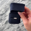 Antique 18k White Gold Old European Cut Diamond Sparkling Square-Set Line Ring - Video showing the piece