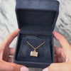 Vintage Heavy 14k Yellow Gold Opening Textured Briefcase Charm / Pendant - Video showing the piece