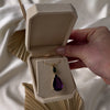 Vintage Large 14k Yellow Gold 14.2ct Amethyst 1.28ct Green Tourmaline Pendant - Video showing the piece