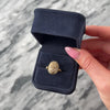 Vintage Egyptian 18k Yellow Gold Ancient-Style Carved Spinning Scarab Ring - Video showing the piece