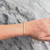 Vintage Italian 14k Yellow Gold Sparkling Sinuous Patterned Flat Link Bracelet - Video showing the piece
