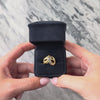 Vintage 14k Yellow Gold Diamond Ruby Snake Ring - Video showing the piece