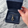 Vintage 14k Yellow Gold Kitchen Cutlery Set Charm / Pendant - Video showing the piece
