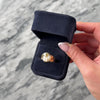 Vintage 14k Yellow Gold Gold-Vein Quartz Striking Nugget Swoop Ring - Video showing the piece