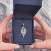Vintage 14k White Gold .6cttw Diamond Incredible Lavalier-Style Dangle Pendant - Video showing the piece